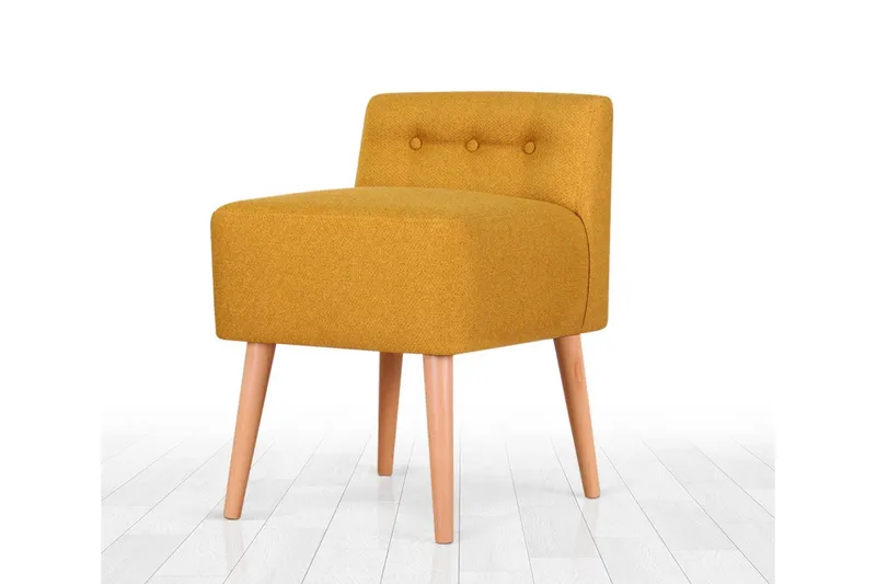 Anaro Sittpuff 43 cm Rektangulär - Gul - Möbler - Vardagsrum - Stolar & sittmöbler - Sittpuff