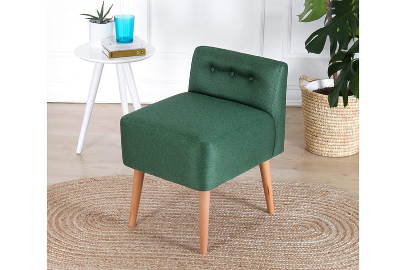 Anaro Sittpuff 43 cm Rektangulär - Mörkgrön - Möbler - Vardagsrum - Stolar & sittmöbler - Sittpuff