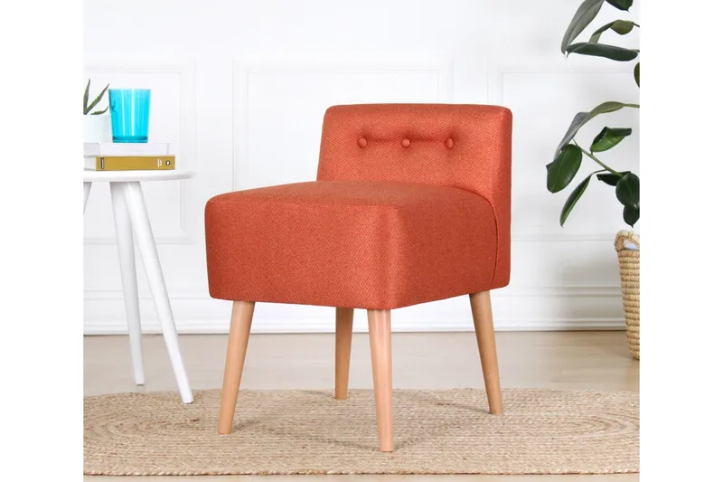 Anaro Sittpuff 43 cm Rektangulär, Orange