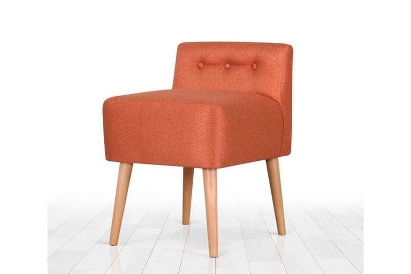 Anaro Sittpuff 43 cm Rektangulär - Orange - Möbler - Vardagsrum - Stolar & sittmöbler - Sittpuff