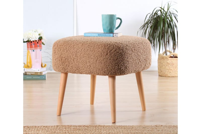 Anaro Sittpuff 45 cm Rektangulär - Brun - Möbler - Vardagsrum - Stolar & sittmöbler - Sittpuff