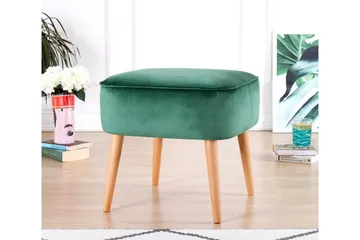 Anaro Sittpuff 45 cm Rektangulär - Grön - Möbler - Vardagsrum - Stolar & sittmöbler - Sittpuff