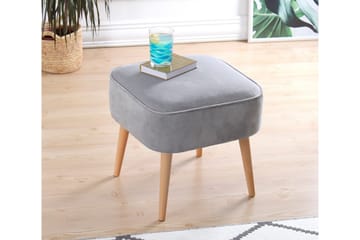 Anaro Sittpuff 45 cm Rektangulär - Ljusgrå - Möbler - Vardagsrum - Stolar & sittmöbler - Sittpuff