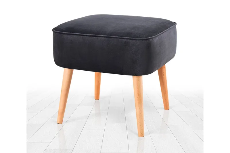 Anaro Sittpuff 45 cm Rektangulär, Mörkgrå