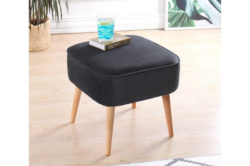 Anaro Sittpuff 45 cm Rektangulär - Mörkgrå - Möbler - Vardagsrum - Stolar & sittmöbler - Sittpuff