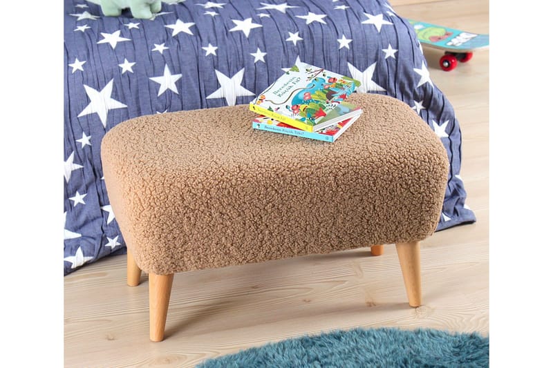 Anaro Sittpuff 61 cm Rektangulär - Brun - Möbler - Vardagsrum - Stolar & sittmöbler - Sittpuff