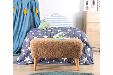 Anaro Sittpuff 61 cm Rektangulär - Brun - Möbler - Vardagsrum - Stolar & sittmöbler - Sittpuff