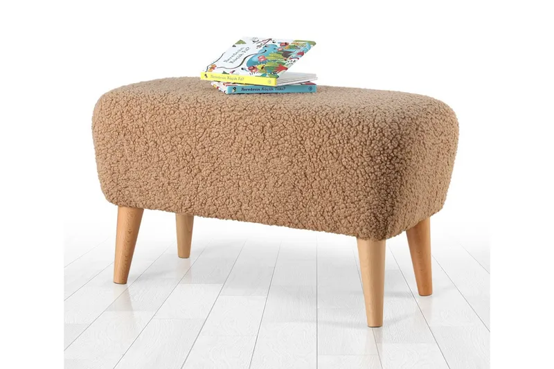 Anaro Sittpuff 61 cm Rektangulär, Brun