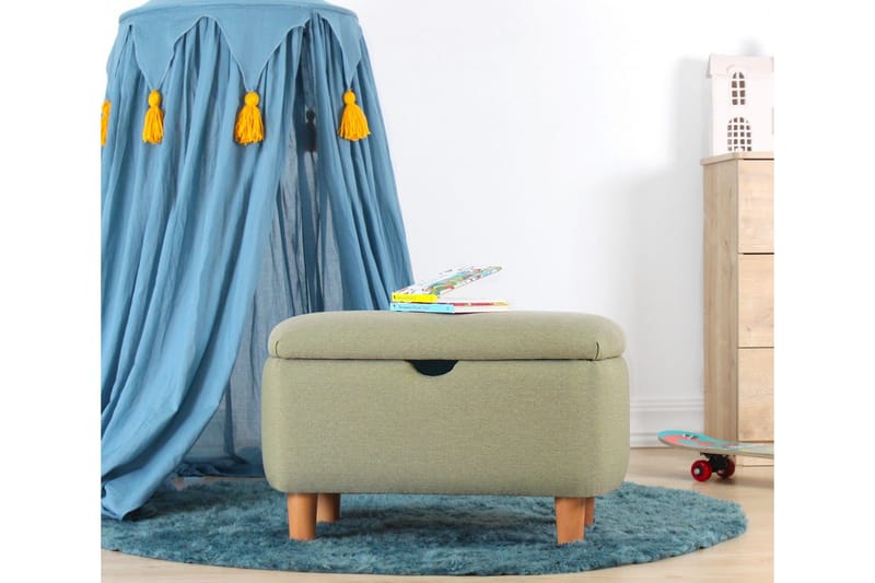 Anaro Sittpuff 61 cm Rektangulär - Grön - Möbler - Vardagsrum - Stolar & sittmöbler - Sittpuff