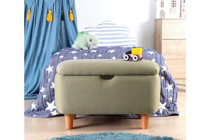 Anaro Sittpuff 61 cm Rektangulär - Grön - Möbler - Vardagsrum - Stolar & sittmöbler - Sittpuff