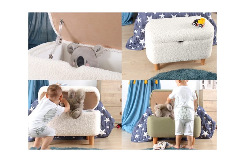 Anaro Sittpuff 61 cm Rektangulär - Gul - Möbler - Vardagsrum - Stolar & sittmöbler - Sittpuff