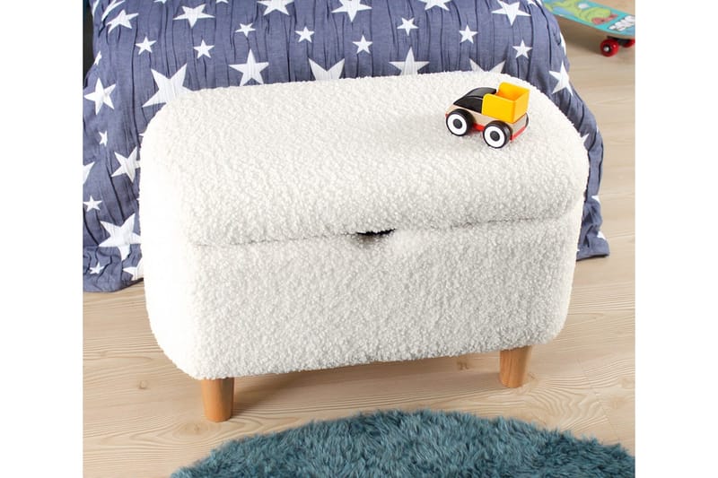 Anaro Sittpuff 61 cm Rektangulär - Vit - Möbler - Vardagsrum - Stolar & sittmöbler - Sittpuff