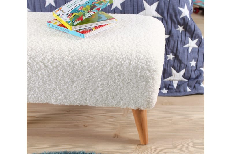 Anaro Sittpuff 61 cm Rektangulär - Vit - Möbler - Vardagsrum - Stolar & sittmöbler - Sittpuff