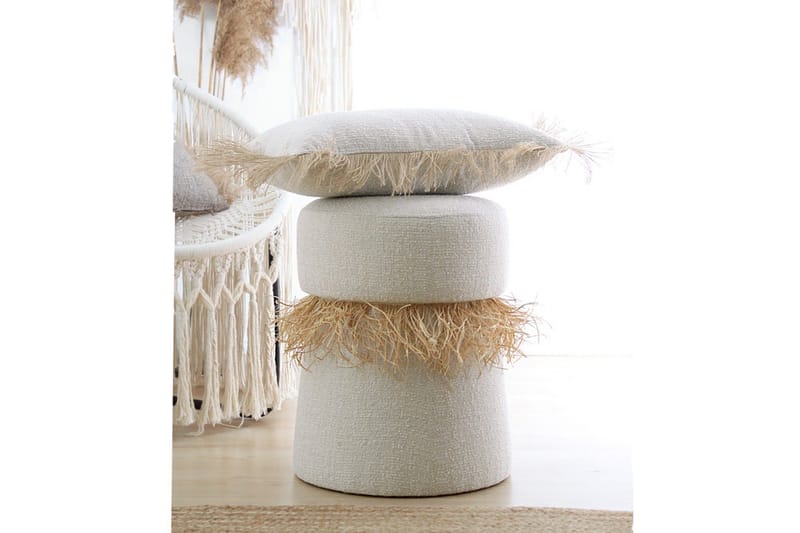 Anaro Sittpuff Rund - Beige - Möbler - Vardagsrum - Stolar & sittmöbler - Sittpuff