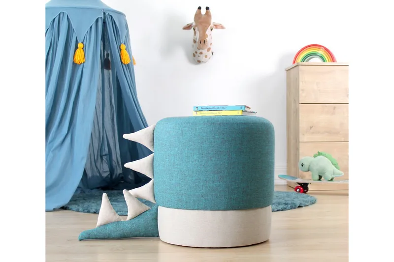 Anaro Sittpuff Rund - Blå - Möbler - Vardagsrum - Stolar & sittmöbler - Sittpuff