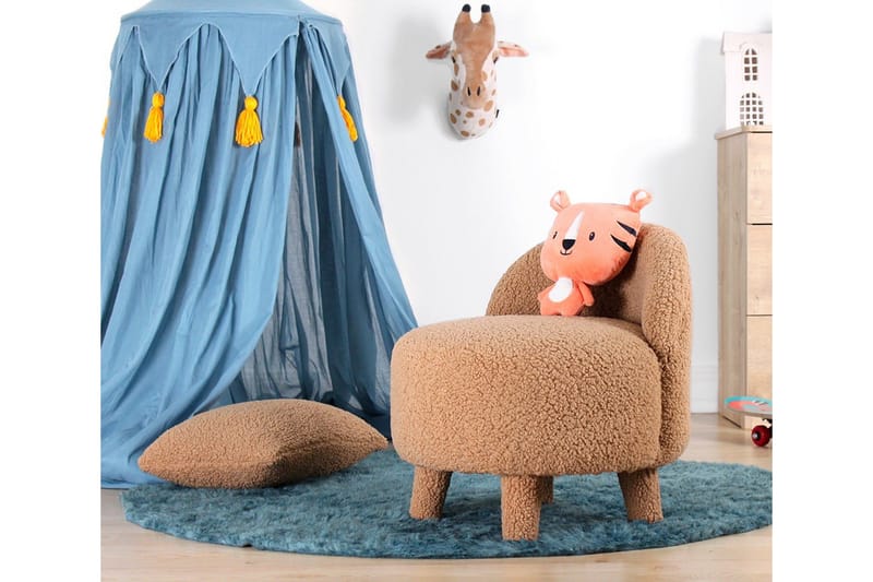 Anaro Sittpuff Rund - Brun - Möbler - Vardagsrum - Stolar & sittmöbler - Sittpuff