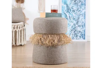 Anaro Sittpuff Rund - Brun - Möbler - Vardagsrum - Stolar & sittmöbler - Sittpuff