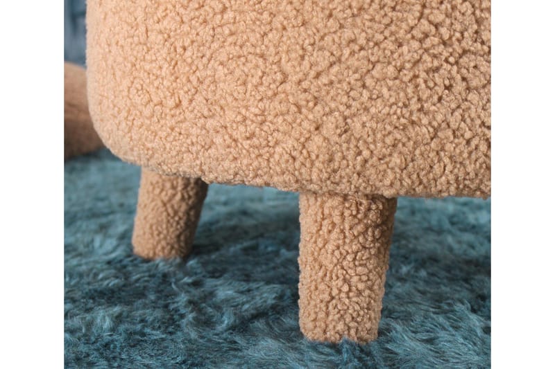 Anaro Sittpuff Rund - Brun - Möbler - Vardagsrum - Stolar & sittmöbler - Sittpuff