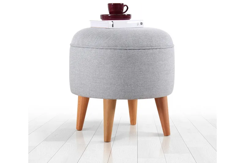 Anaro Sittpuff Rund, Grå