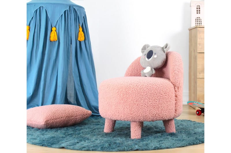 Anaro Sittpuff Rund - Rosa - Möbler - Vardagsrum - Stolar & sittmöbler - Sittpuff