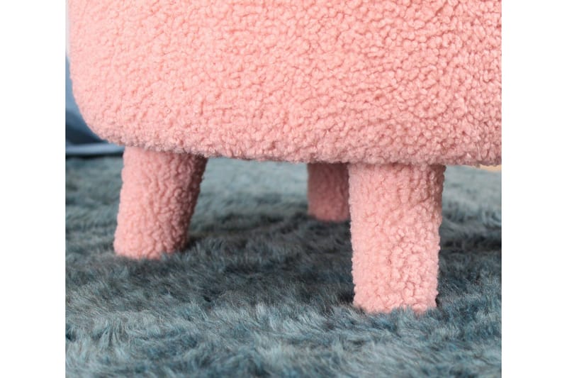 Anaro Sittpuff Rund - Rosa - Möbler - Vardagsrum - Stolar & sittmöbler - Sittpuff