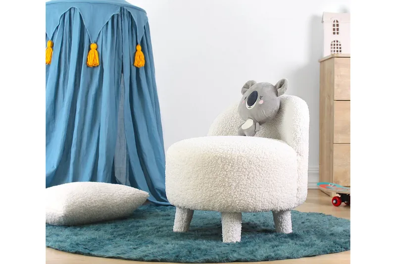 Anaro Sittpuff Rund - Vit - Möbler - Vardagsrum - Stolar & sittmöbler - Sittpuff