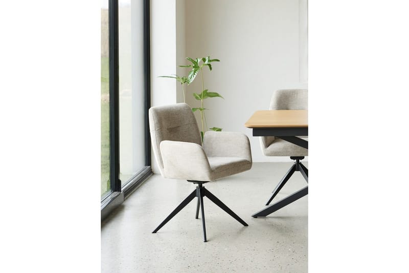 Annabela Karmstol - Beige - Möbler - Vardagsrum - Stolar & sittmöbler - Karmstolar