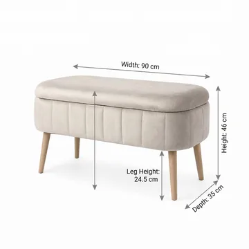 Armenia Sittpuff med förvaring 90 cm - Möbler - Vardagsrum - Stolar & sittmöbler - Sittpuff