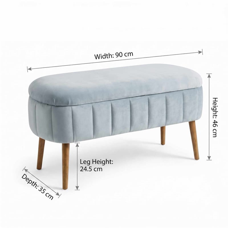 Armenia Sittpuff med förvaring 90 cm - Möbler - Vardagsrum - Stolar & sittmöbler - Sittpuff