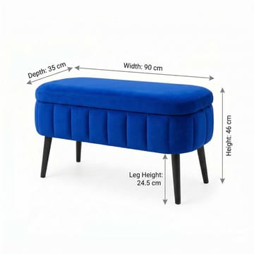 Armenia Sittpuff med förvaring 90 cm - Möbler - Vardagsrum - Stolar & sittmöbler - Sittpuff