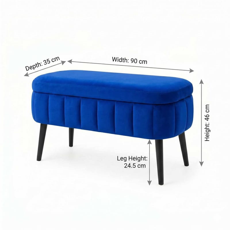 Armenia Sittpuff med förvaring 90 cm - Möbler - Vardagsrum - Stolar & sittmöbler - Sittpuff