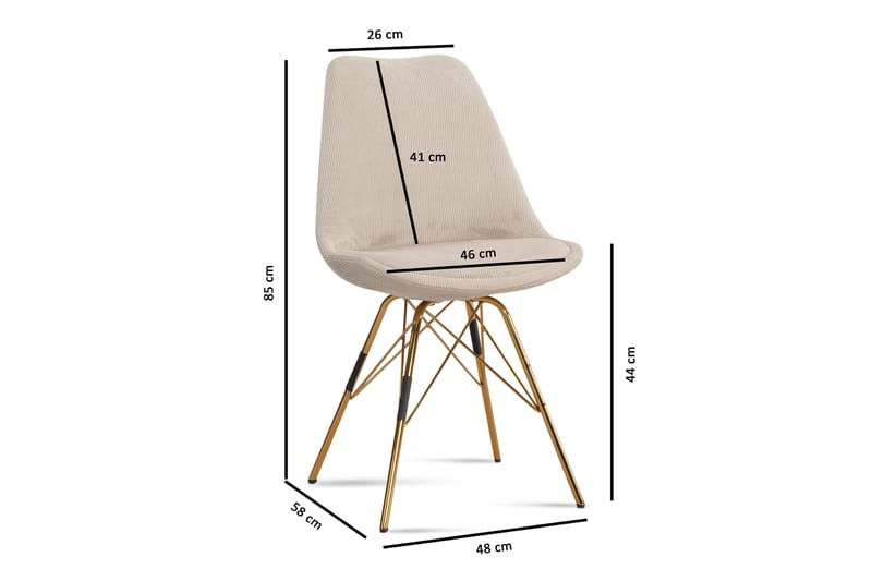 Badoni Karmstol - Beige - Möbler - Matplats - Matstol & köksstol