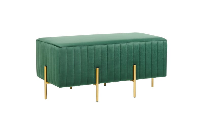 Bänk Dayton Grön/guld - Grön/guld - Möbler - Vardagsrum - Stolar & sittmöbler - Sittbänk