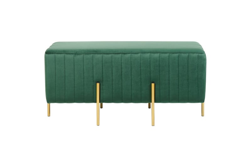 Bänk Dayton Grön/guld - Grön/guld - Möbler - Vardagsrum - Stolar & sittmöbler - Sittbänk