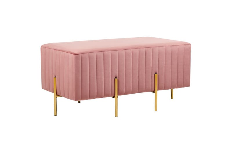 Bänk Dayton Rosa/guld - Rosa/guld - Möbler - Vardagsrum - Stolar & sittmöbler - Sittbänk