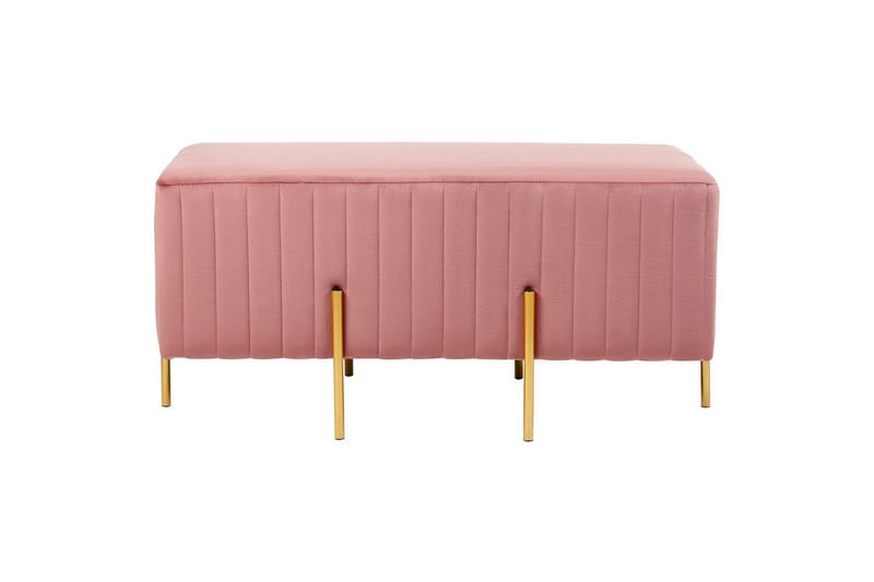 Bänk Dayton Rosa/guld - Rosa/guld - Möbler - Vardagsrum - Stolar & sittmöbler - Sittbänk