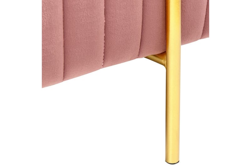 Bänk Dayton Rosa/guld - Rosa/guld - Möbler - Vardagsrum - Stolar & sittmöbler - Sittbänk