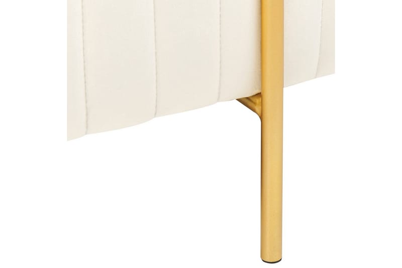Bänk Dayton Vitt/guld - Vitt/guld - Möbler - Vardagsrum - Stolar & sittmöbler - Sittbänk