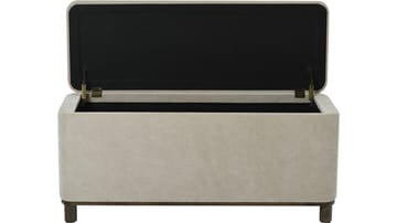Bänk Fjalar med Förvaring 110 cm - Beige - Möbler - Vardagsrum - Stolar & sittmöbler - Sittbänk