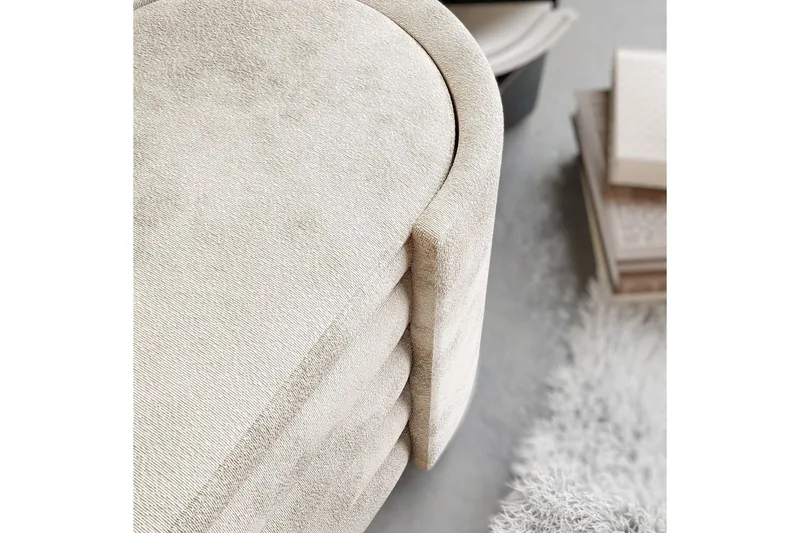 Bänk Veyaa Boxed Grädde - Cremevit - Möbler - Vardagsrum - Stolar & sittmöbler - Pallar - Fotpall