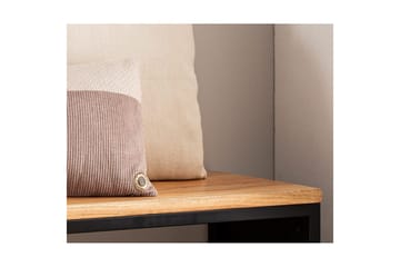 Bänk Wohnling Industriellt massivt trä, Akacia sits med stenvy, metallram - Möbler - Vardagsrum - Stolar & sittmöbler - Sittbänk