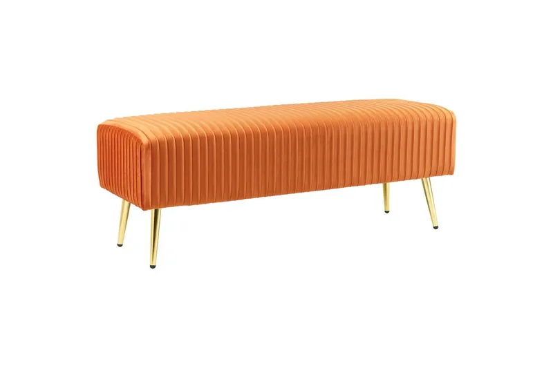 Bänk Paterson Orange/guld, Orange/guld