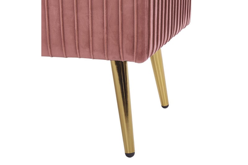 Bänk Paterson Rosa/guld - Rosa/guld - Möbler - Vardagsrum - Stolar & sittmöbler - Sittbänk