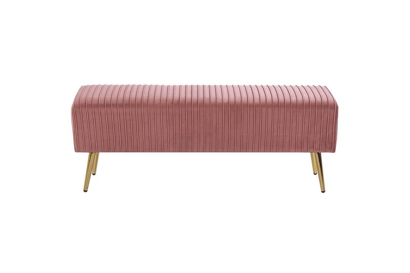 Bänk Paterson Rosa/guld - Rosa/guld - Möbler - Vardagsrum - Stolar & sittmöbler - Sittbänk