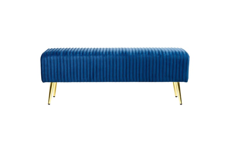 Bänk Paterson Blå/guld - Blå/guld - Möbler - Vardagsrum - Stolar & sittmöbler - Sittbänk