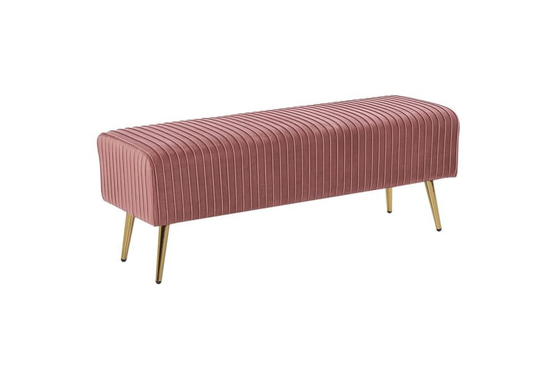 Bänk Paterson Rosa/guld - Rosa/guld - Möbler - Vardagsrum - Stolar & sittmöbler - Sittbänk