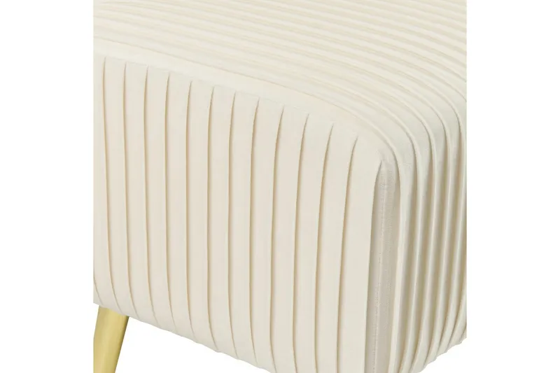 Bänk Paterson Vitt/guld - Vitt/guld - Möbler - Vardagsrum - Stolar & sittmöbler - Sittbänk