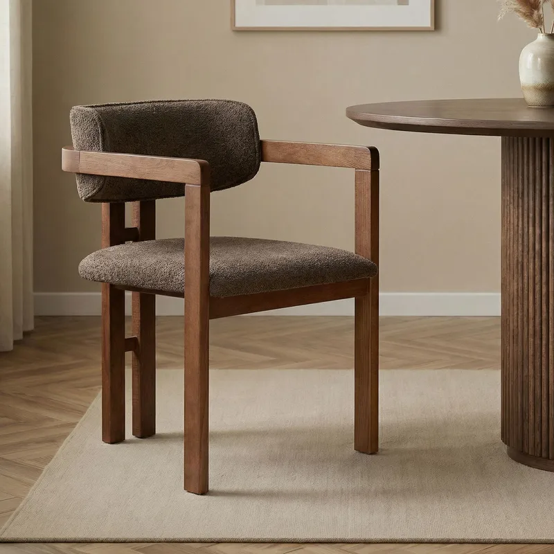 Bonavista Stol - brun och valnöt - Möbler - Vardagsrum - Stolar & sittmöbler - Karmstolar
