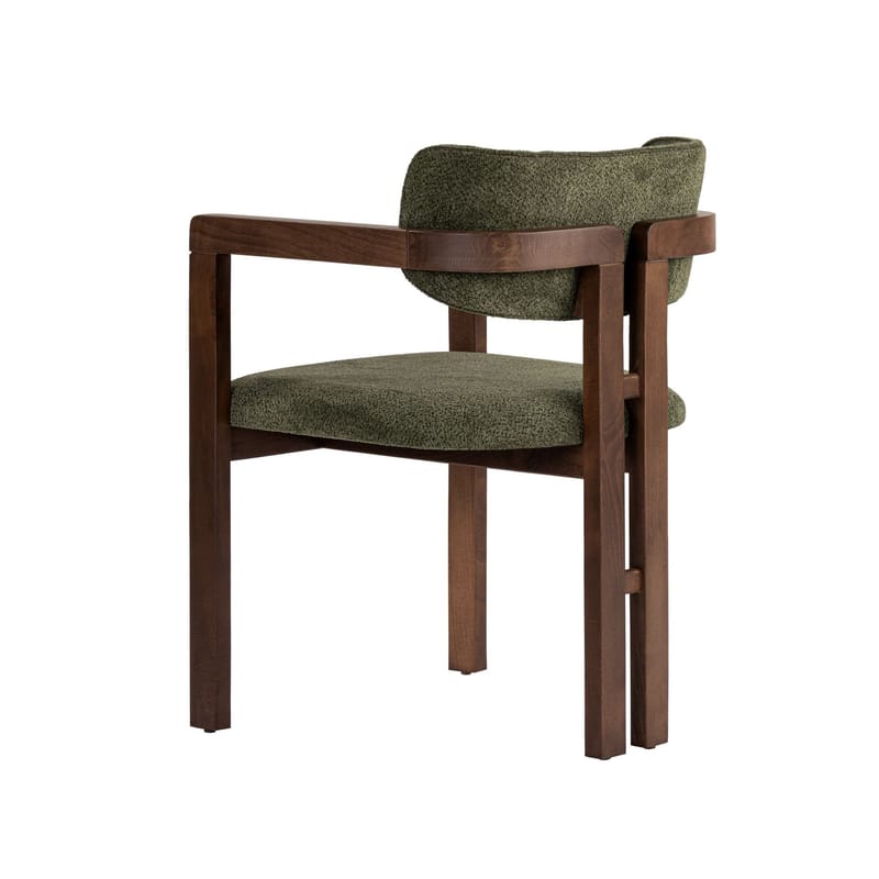Bonavista Stol - grön och mörk valnöt - Möbler - Vardagsrum - Stolar & sittmöbler - Karmstolar