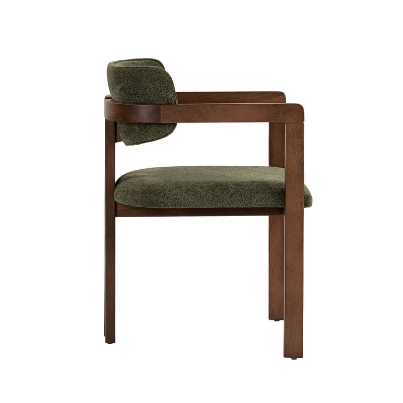 Bonavista Stol - grön och mörk valnöt - Möbler - Vardagsrum - Stolar & sittmöbler - Karmstolar